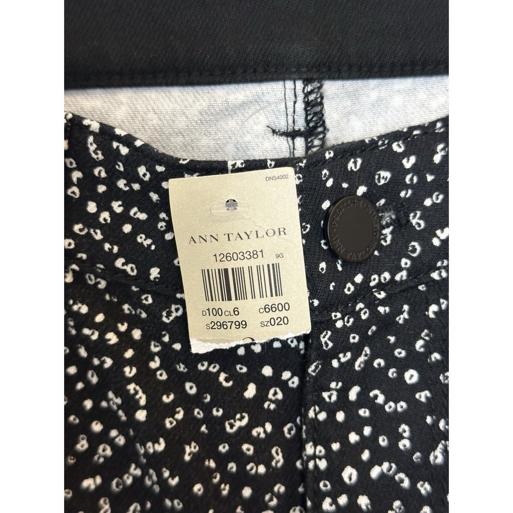 LOFT By Ann Taylor Polka Dot Business Casual Pants Modern Fit Slim Leg Size 2 - Picture 8 of 14